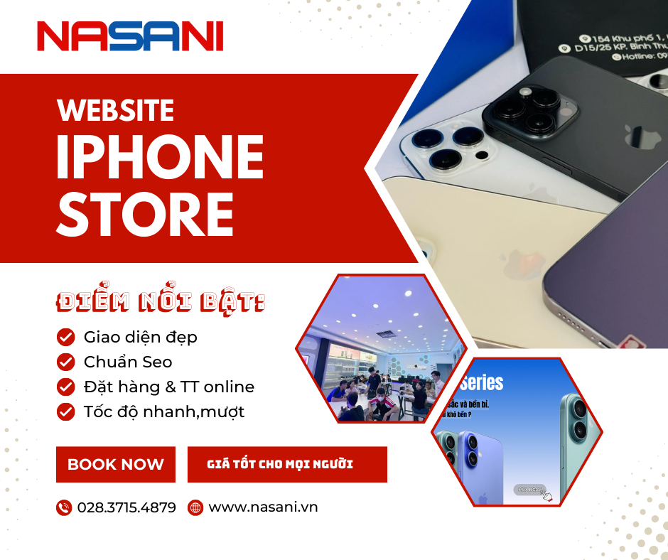 Nasani thiết kế web doanh nghiệp theo yêu cầu